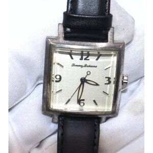 Vintage Tommy Bahama Square Stainless Steel Watch Silver Resistant 165 Ft Swiss
